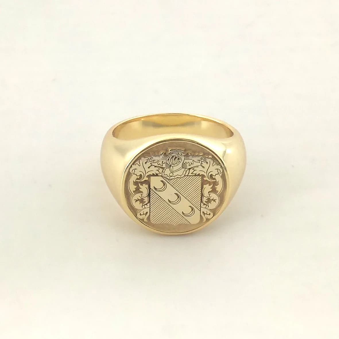 Engraved Name Ring Date Year 15mm Ring for Men A-Z Old English Letter Nameplate Signet Rings Copper Jelwery