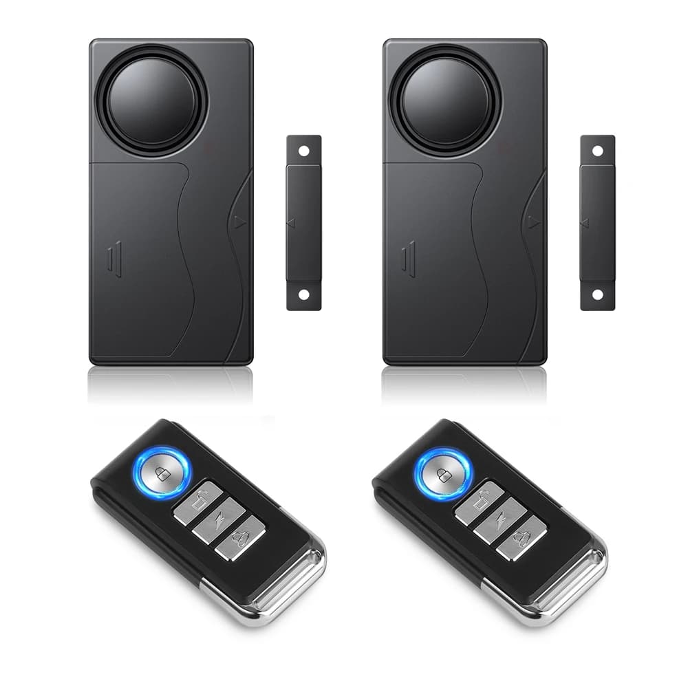 New Door Window Burglar Alarm Sensor Wireless Remote Control Anti-Theft Alarm System Kit Home Security Door Open Detectors