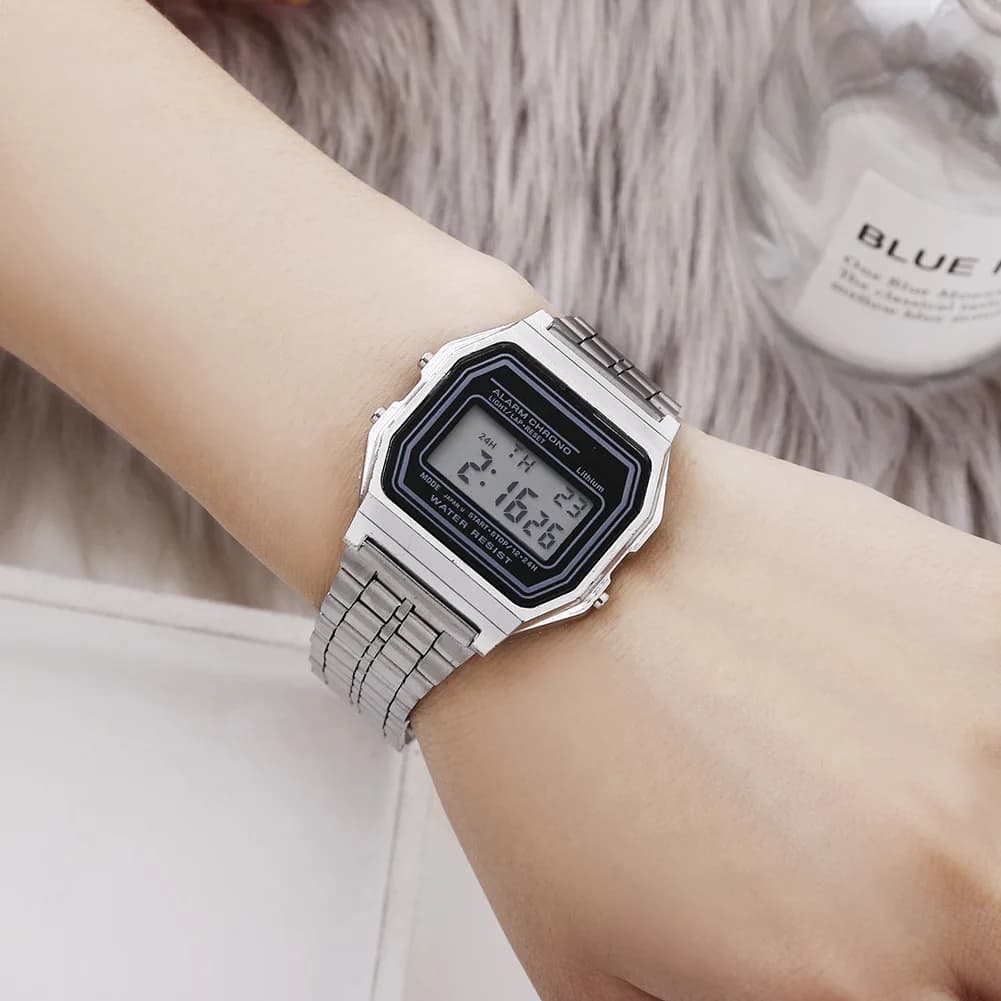 Unisex Vintage LED Digital Sports Watch