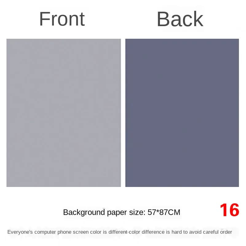 Photography Backdrops Wallpaper 57*87cm 2sides Solid Color Photo Background Props for Photo Studio Newborn Product Photographic