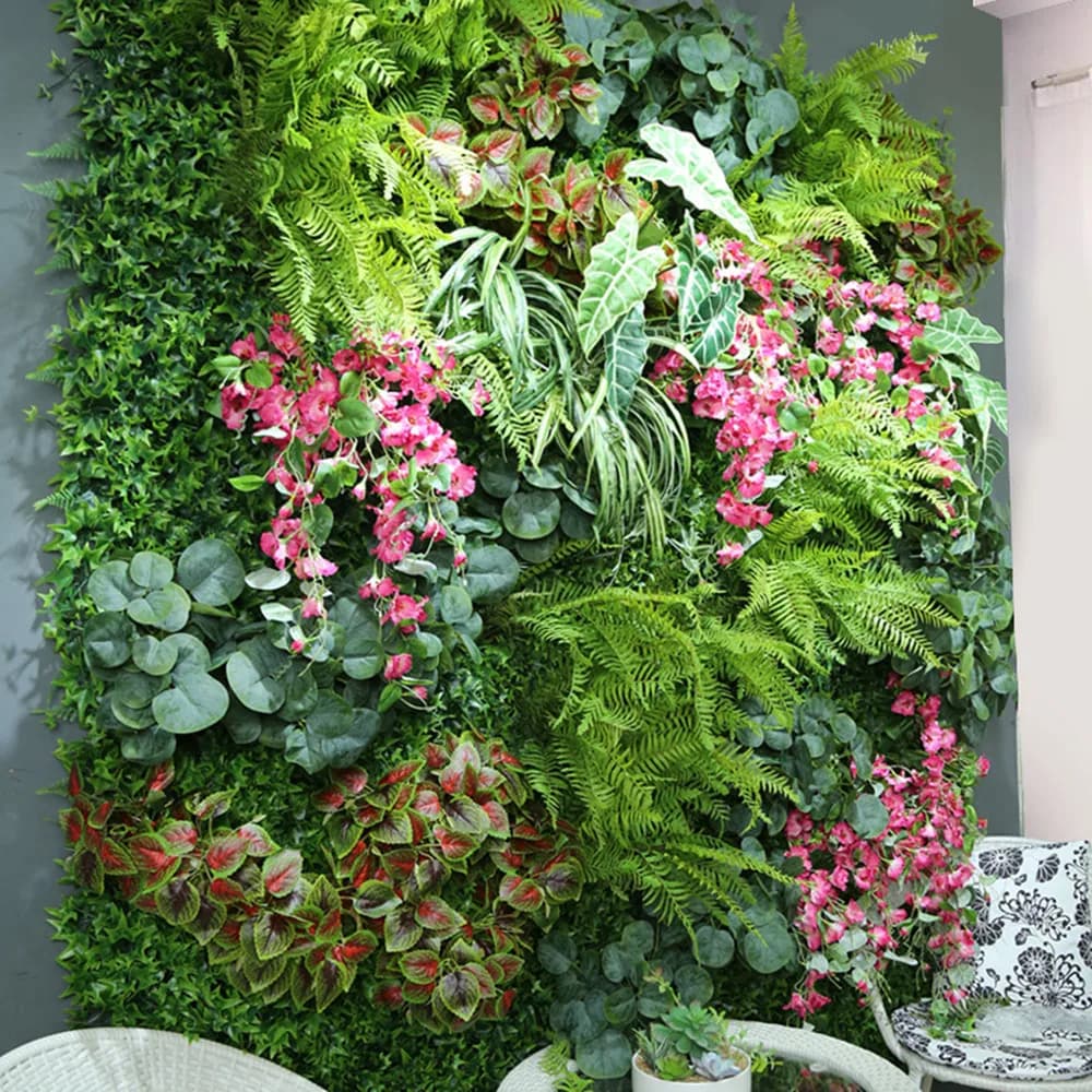 Wedding Party Decoration Artificial Flowers Wisteria Rose Decor Background Wall Hanging Panel
