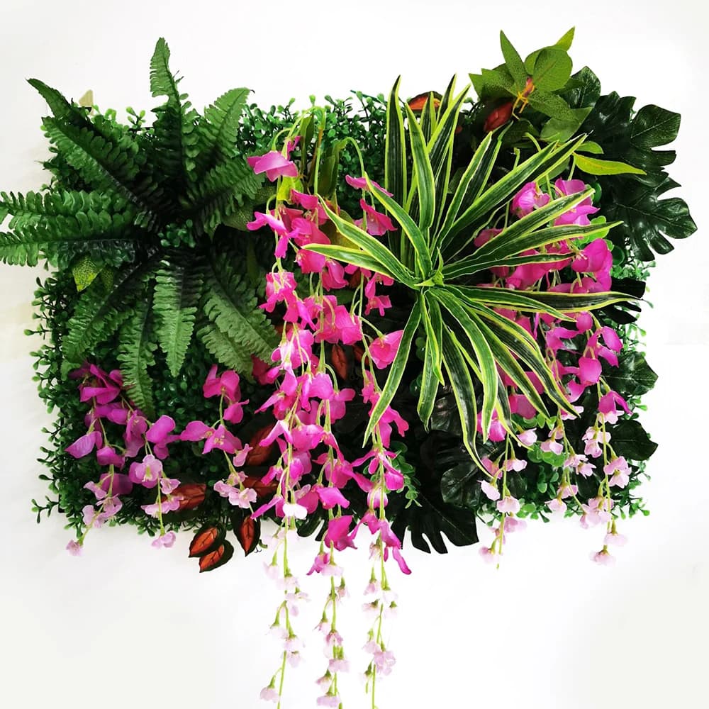 Wedding Party Decoration Artificial Flowers Wisteria Rose Decor Background Wall Hanging Panel