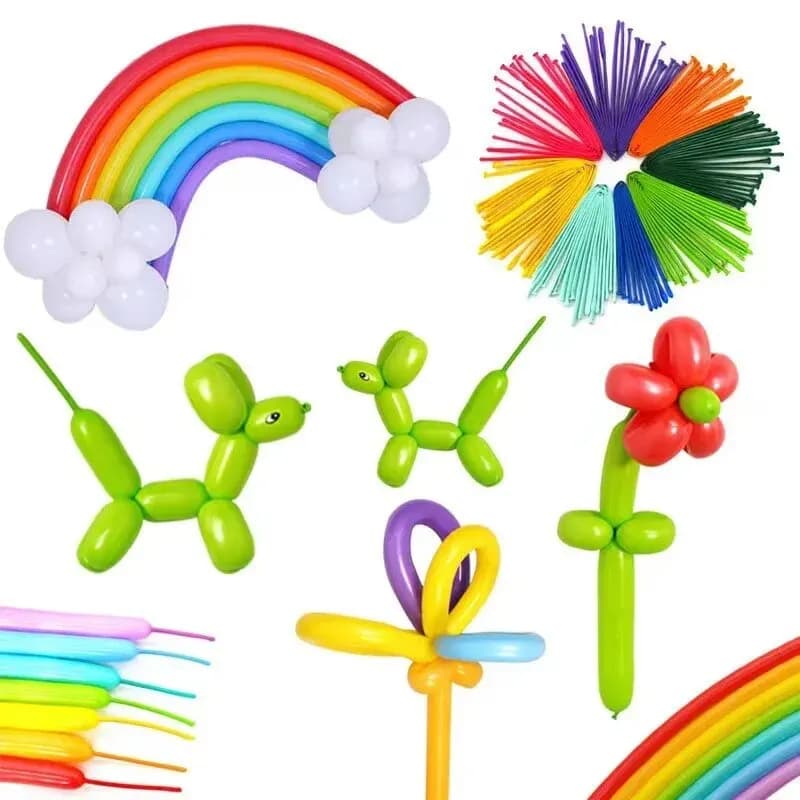 100pcs Balloons Animal Balloons Diy Balloons Party Decoration, Activities Birthday Wedding Party