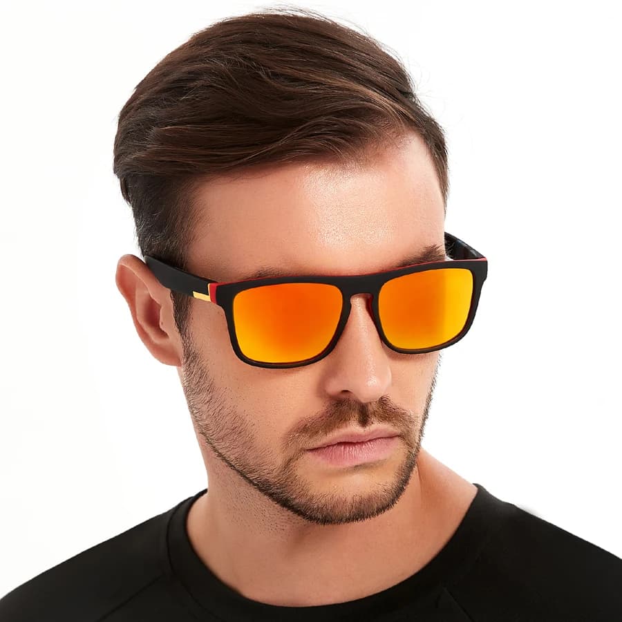 Vintage Square Sunglasses Anti-Glare Retro Eyewear