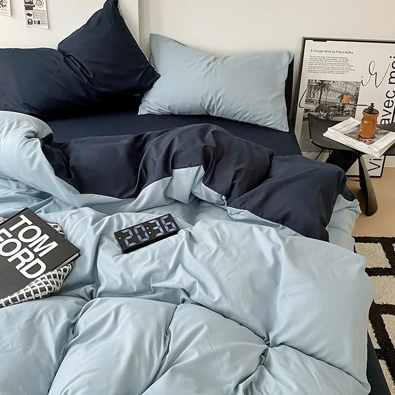 blue style / King / China Mainland / Fitted Bed Sheet