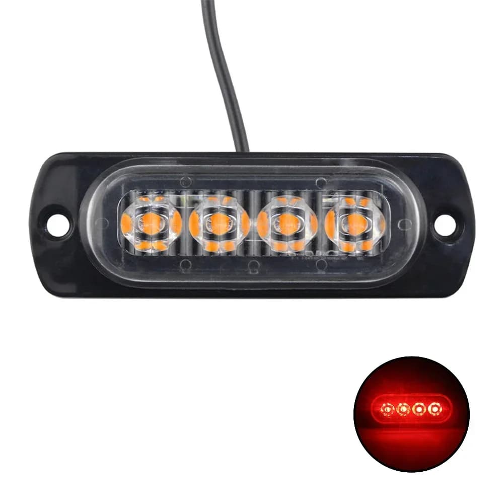 Led Light Grille Lights Car Emergency Light 6LED Warn Light Lights For Car TRUCK Led Light 12V 24V
