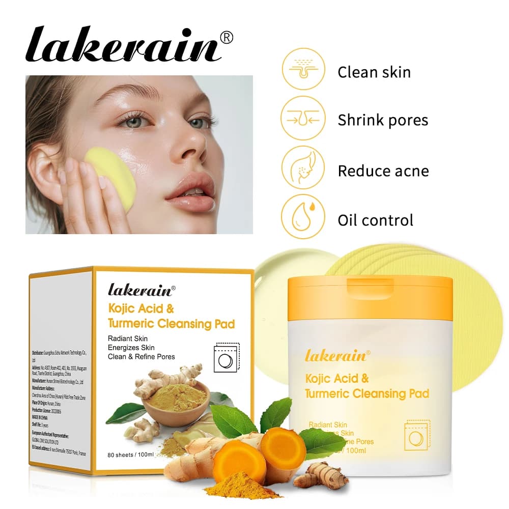 Kojic Acid Turmeric Cleansing Pads Exfoliate
