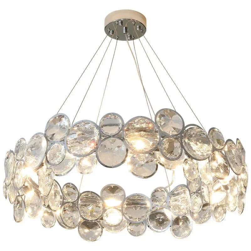 Ring Light Luxury Crystal Chandelier Creative Atmosphere High-end Modern Villa Living Room Bedroom Indoor Decor Lighting Lamps