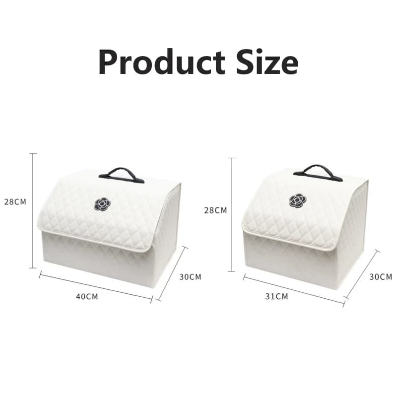 Car Trunk Organizer Durable Foldable Storage Box with Easy-Clean Compartments Versatile Interior Accessories for Car Organizati