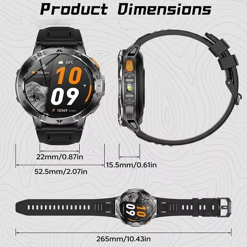 Smart Watch 1.7" IPS Display Heart Rate Monitor