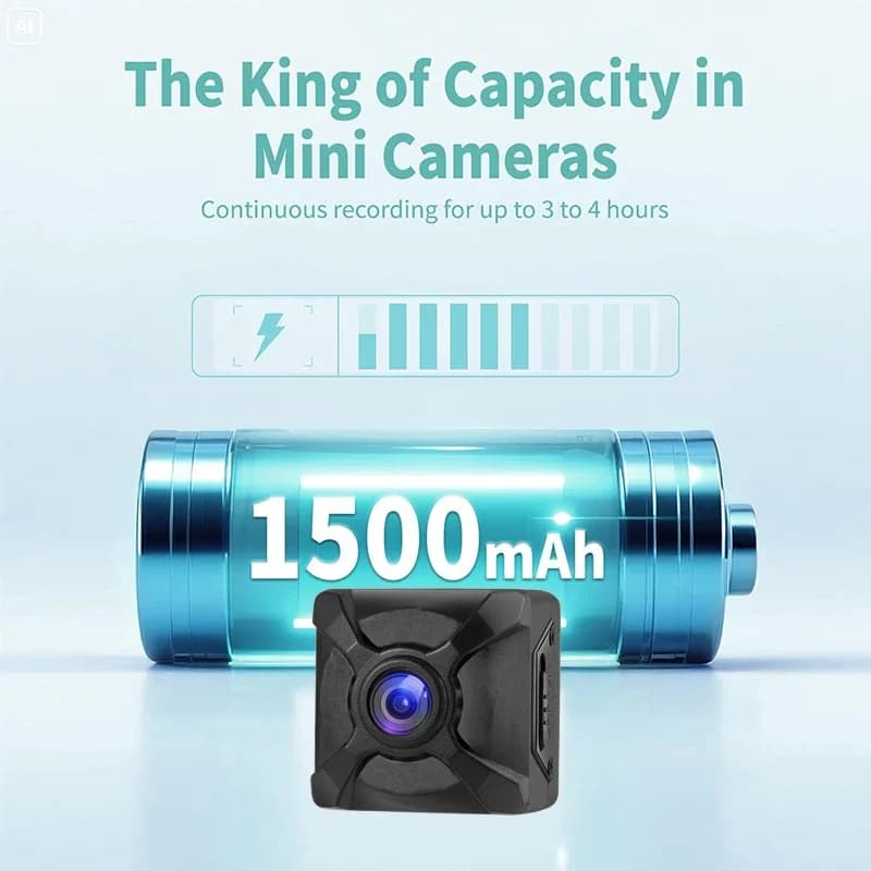 Mini X5 Camera 4K WiFi Security Wireless Outdoor Indoor Night Vision No Need Power SD Card Motion Detection Free Cloud Storage