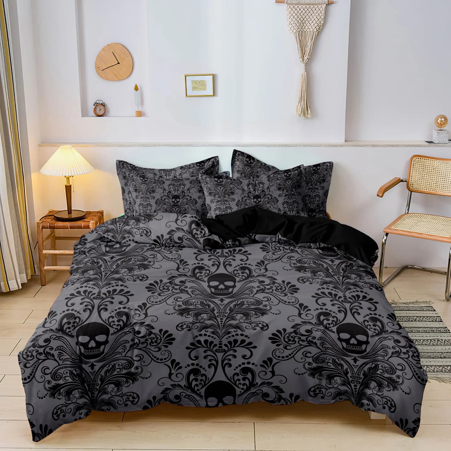 Grey / EU Double-200x200cm / set