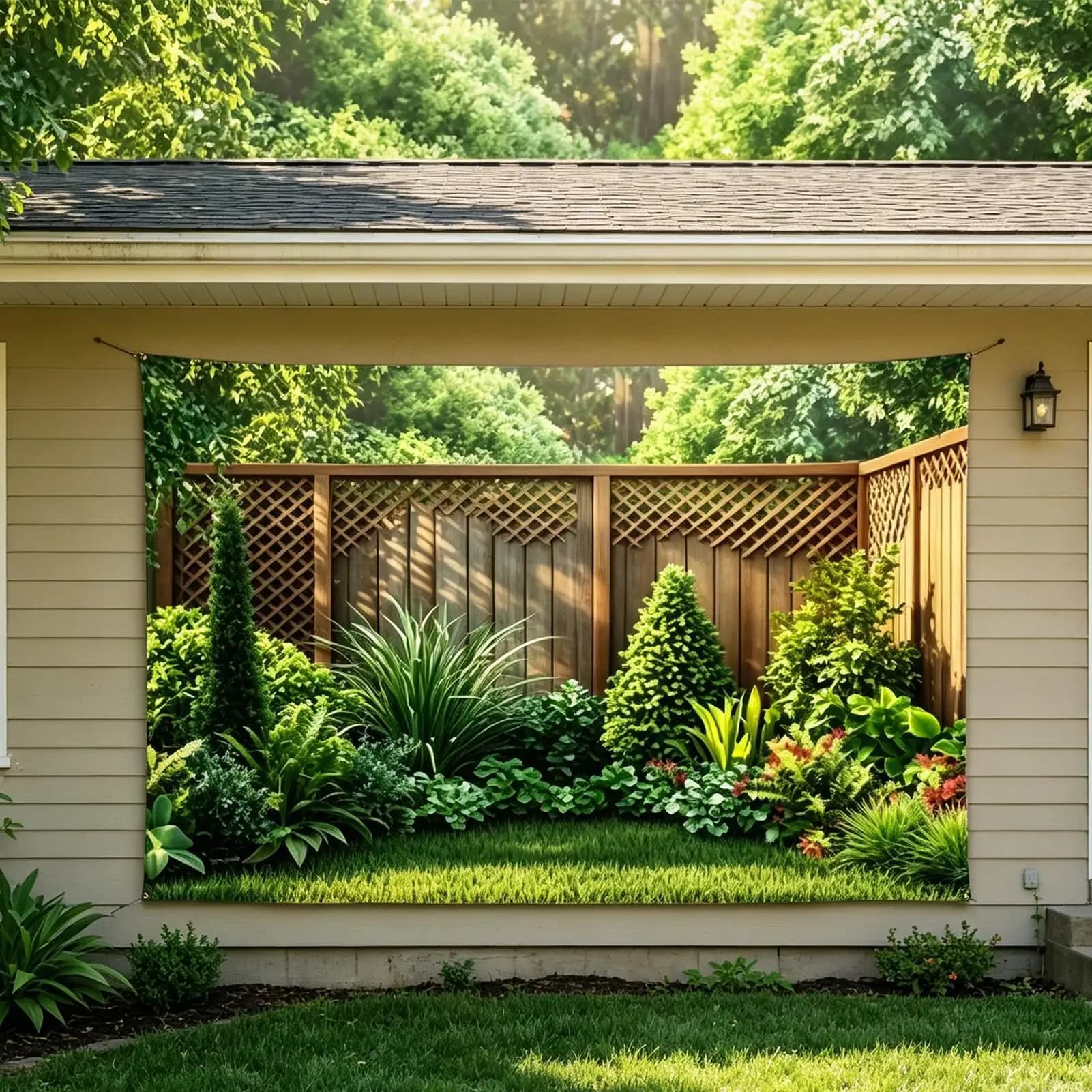 Greenery Backdrop 210x150cm Outdoor Decoration Garden Photography Backdrops for Homeowners Gardeners Photographers Home Backyard