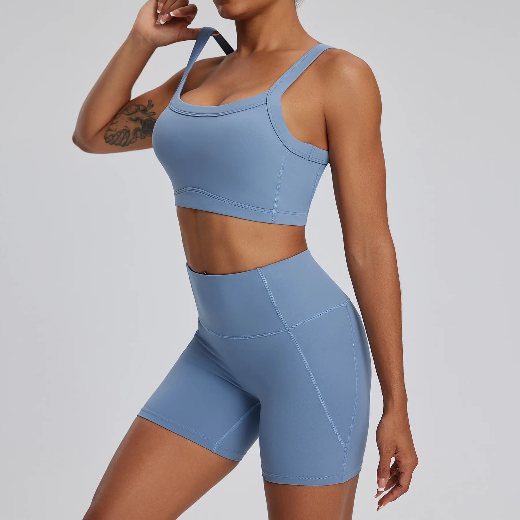 Haze Blue Set 1 / L / China Mainland