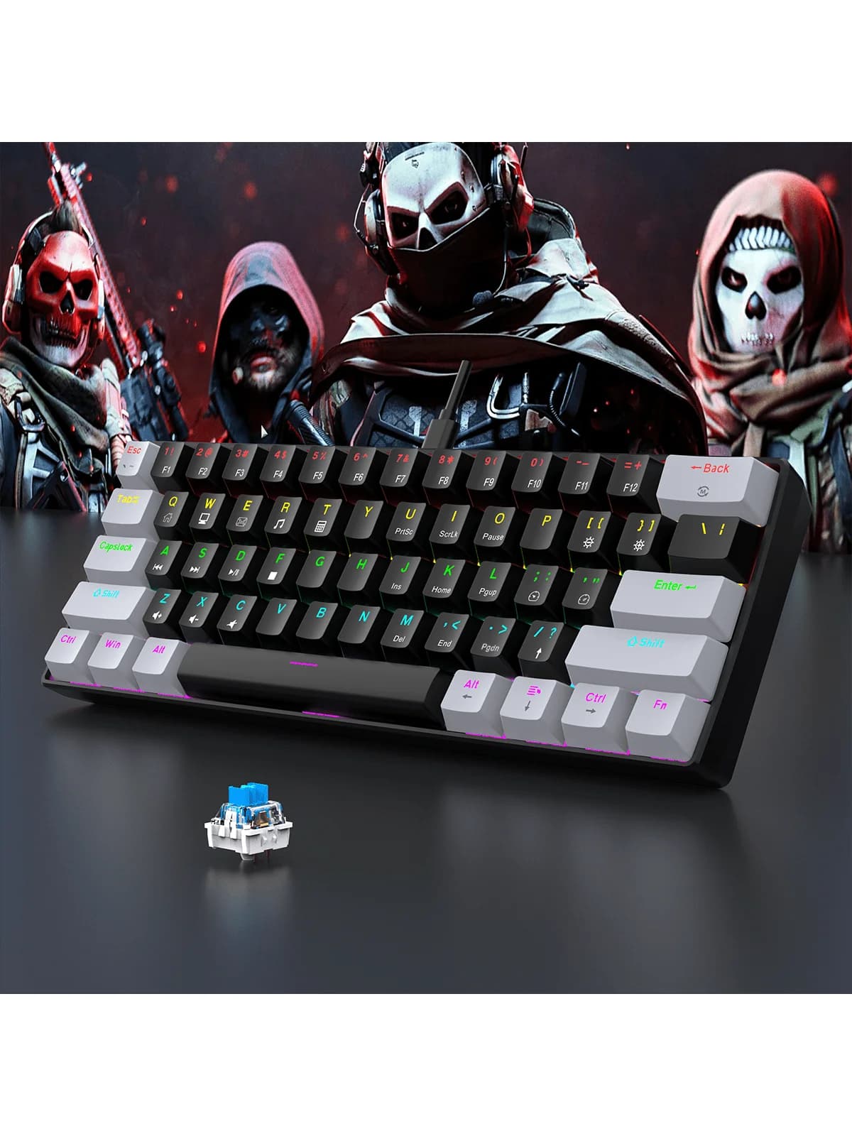 black / blue switch