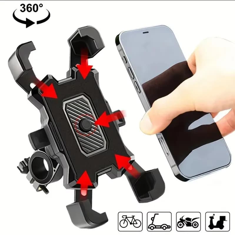Adjustable 360° Rotatable Bicycle Phone Holder