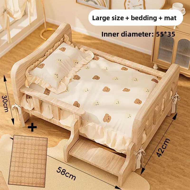 L with bedding mat