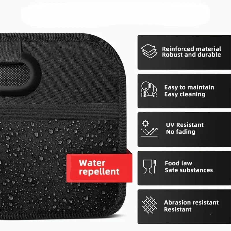 Car Trunk Organizer, Collapsible Compartment Car Organizer, Space-Saving, Foldable Waterproof for All Cars, SUVs, Mini-Vans