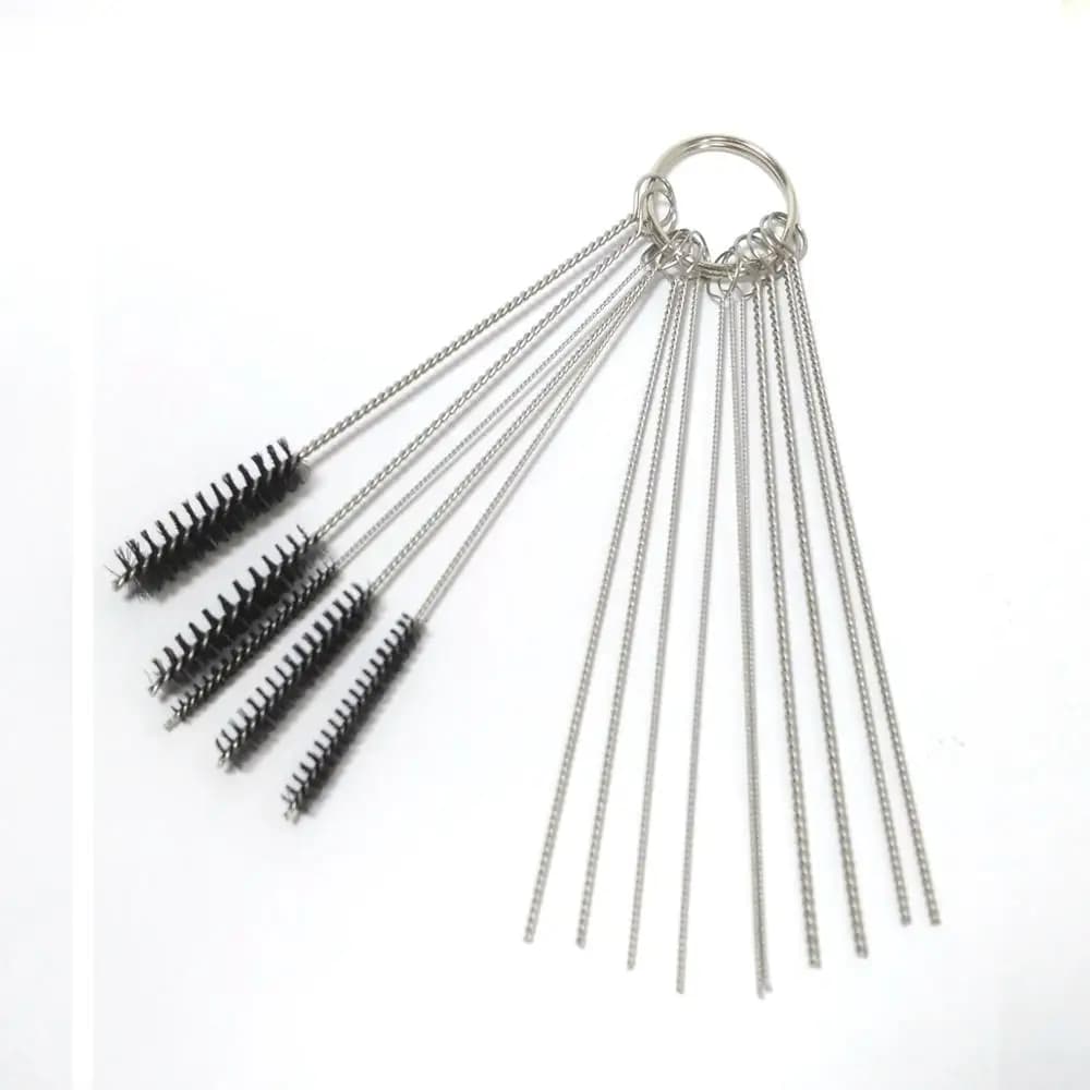 Carburetor Cleaning Tool Carbon Dirt Jet Remove Brushes Needles for Car Motorcycle Moped Scooter ATV Carb Jets Wire Cleaner Kits