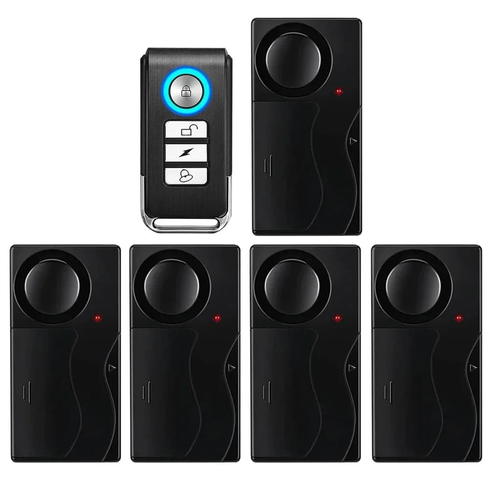 Wireless Vibration Alarm Door And Window Anti-Theft Alarm With Remote Control 110dB Motorcycle Bicycle Security Sensor System