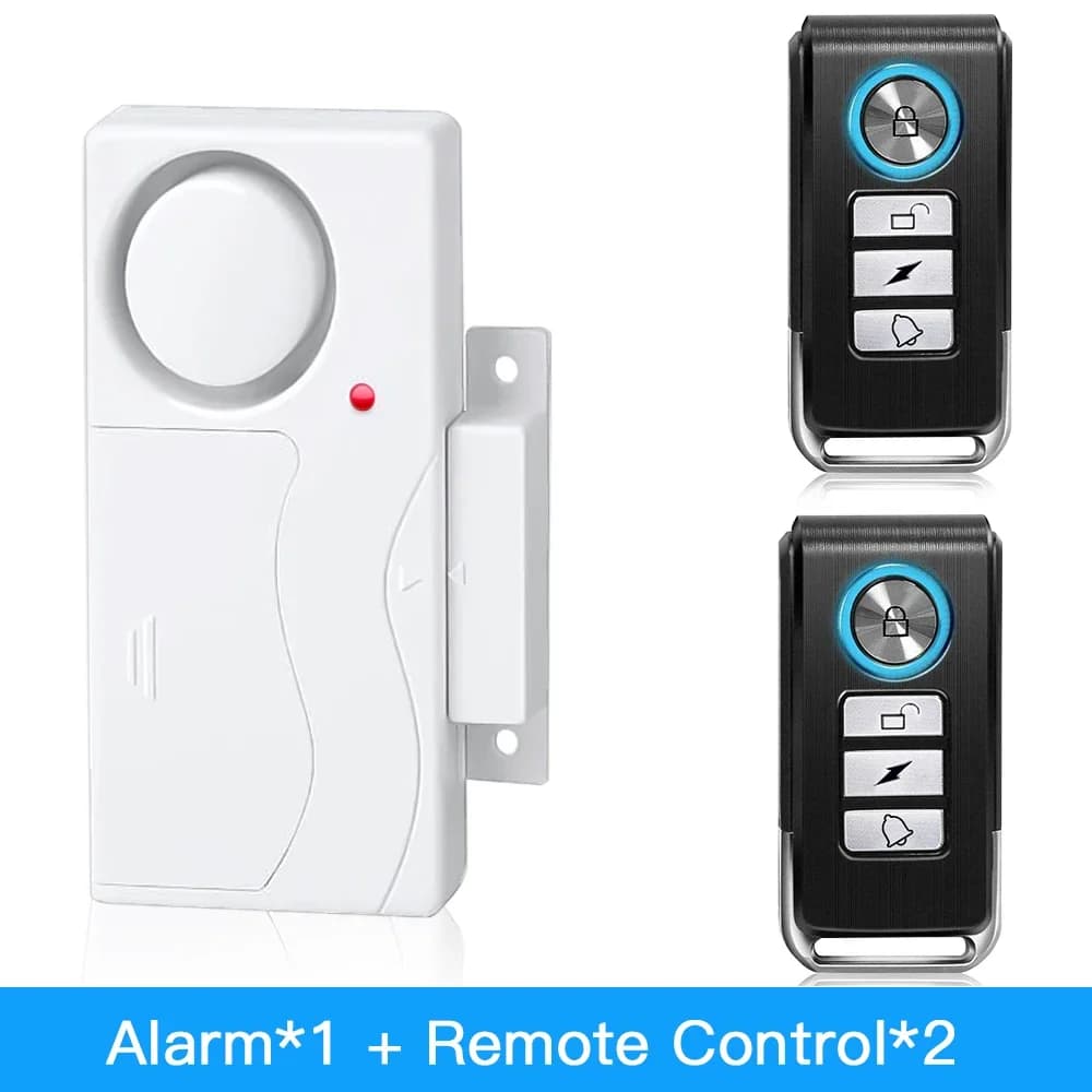 New Door Window Burglar Alarm Sensor Wireless Remote Control Anti-Theft Alarm System Kit Home Security Door Open Detectors