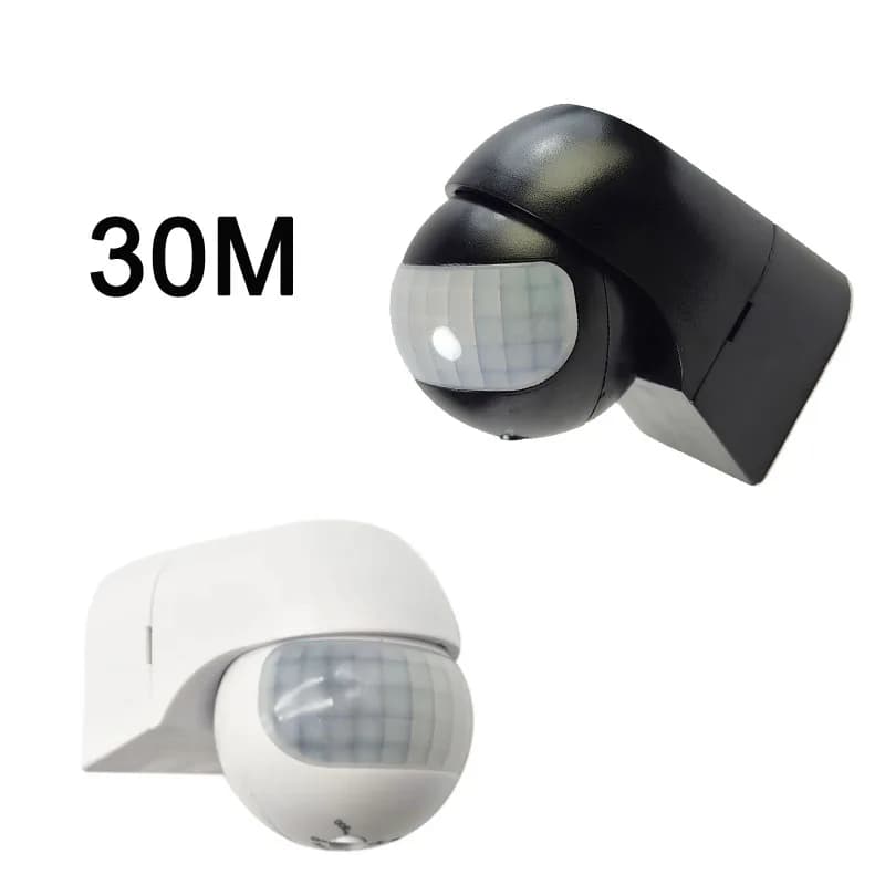 30M Home Security Alarm Systen 180 Degree Outdoor PIR Infrared Motion Sensor Switch Movement Detector Automatic Lighting Switch