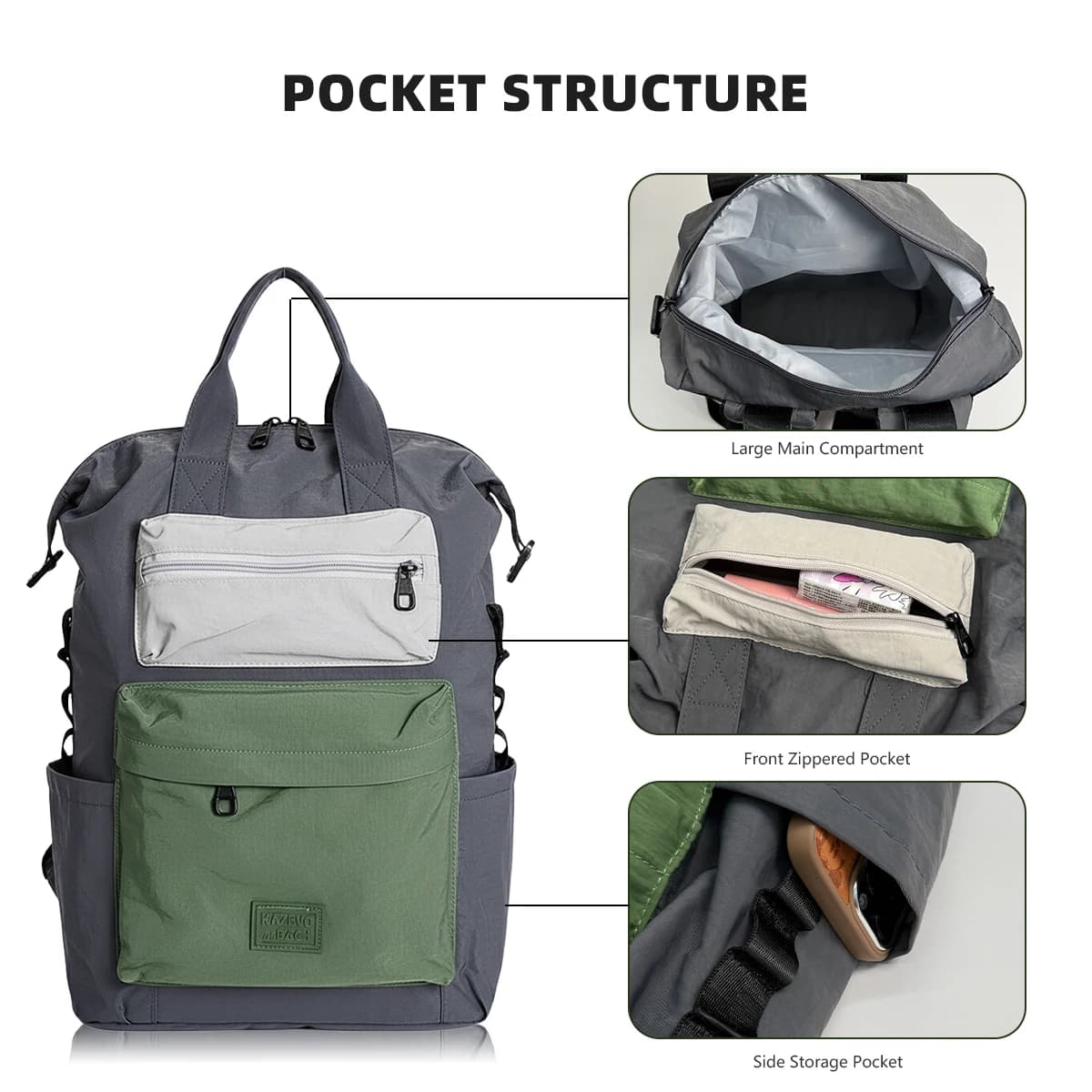 Canvas Computer Backpack for Men Travel
