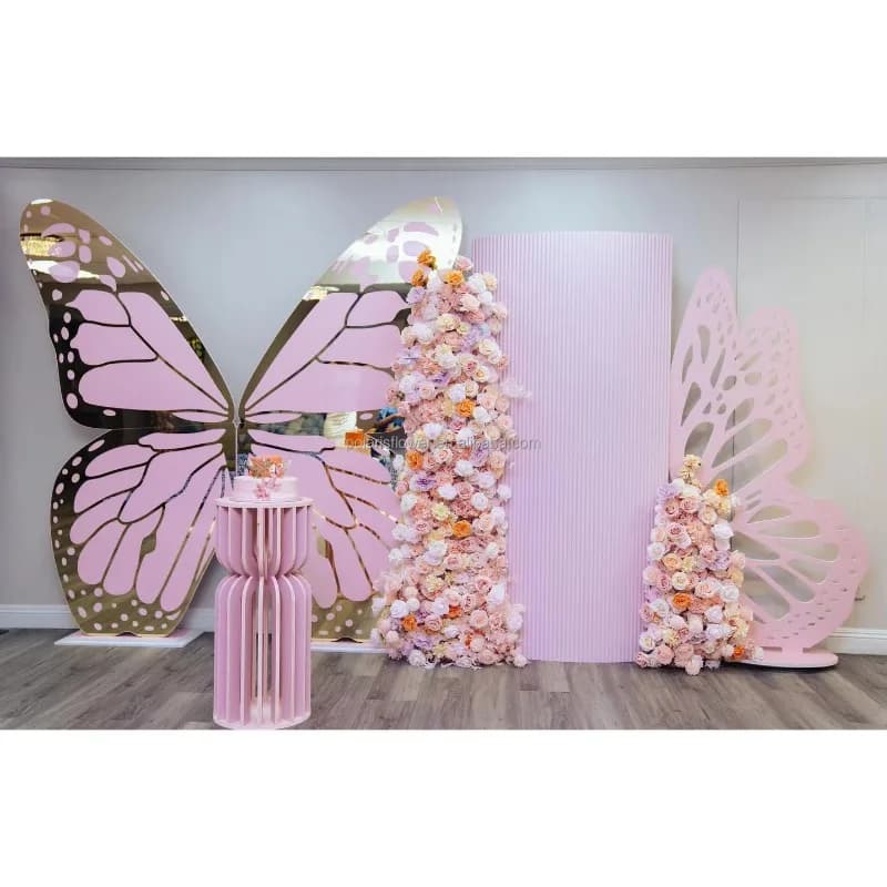 Party Wedding Decoration Supplies Butterfly Arch Backdrops Wall Stand Events