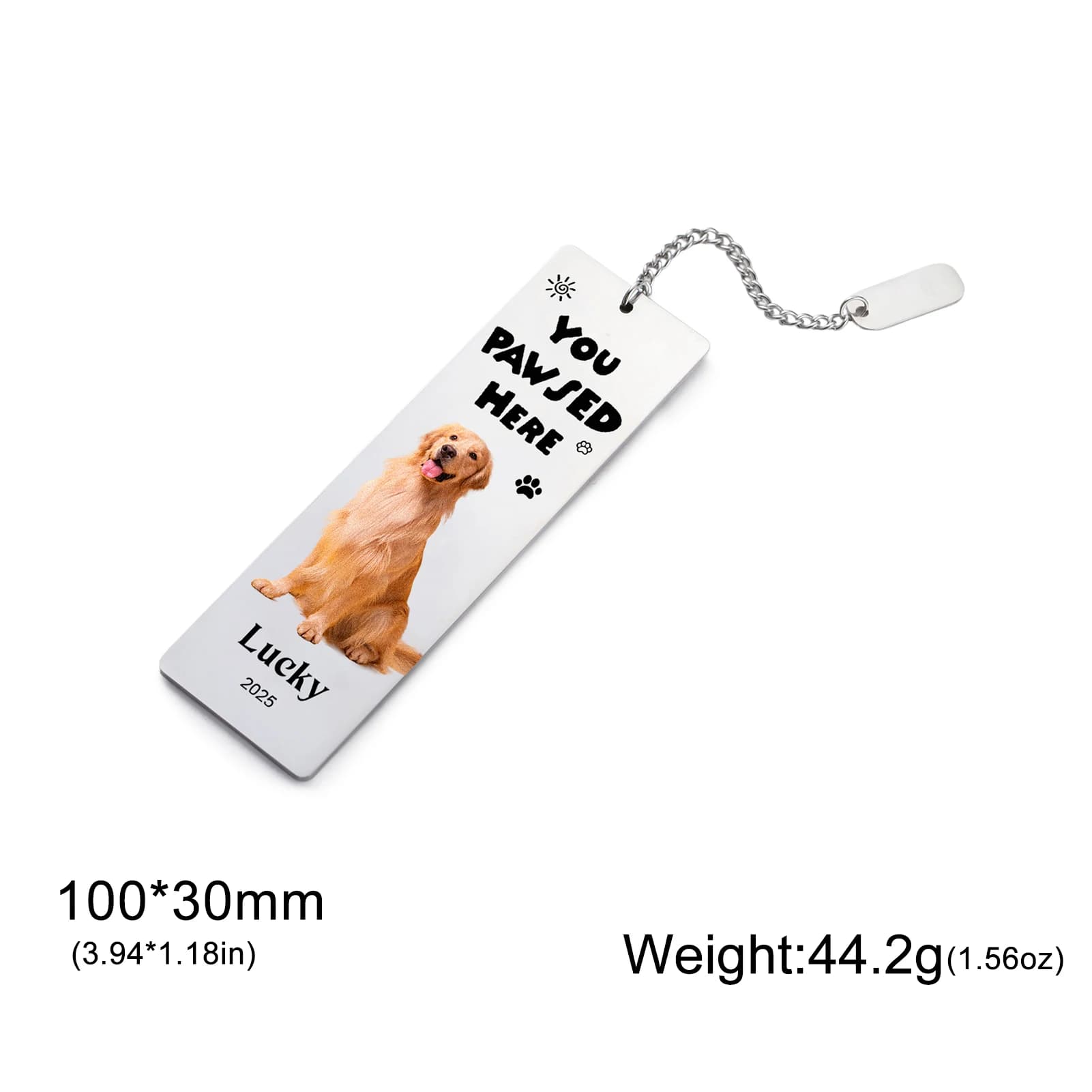 Photo Wedding Favors‌ Gift Anniversary Bookmark Custom Print Personalized for Couple Men Woman Family Stainless Steel Jewelry