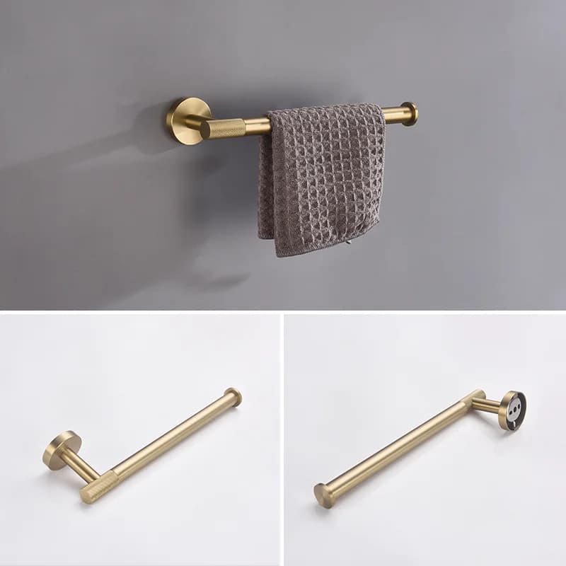 Brushed Gold Bathroom Hardware Accessories Set