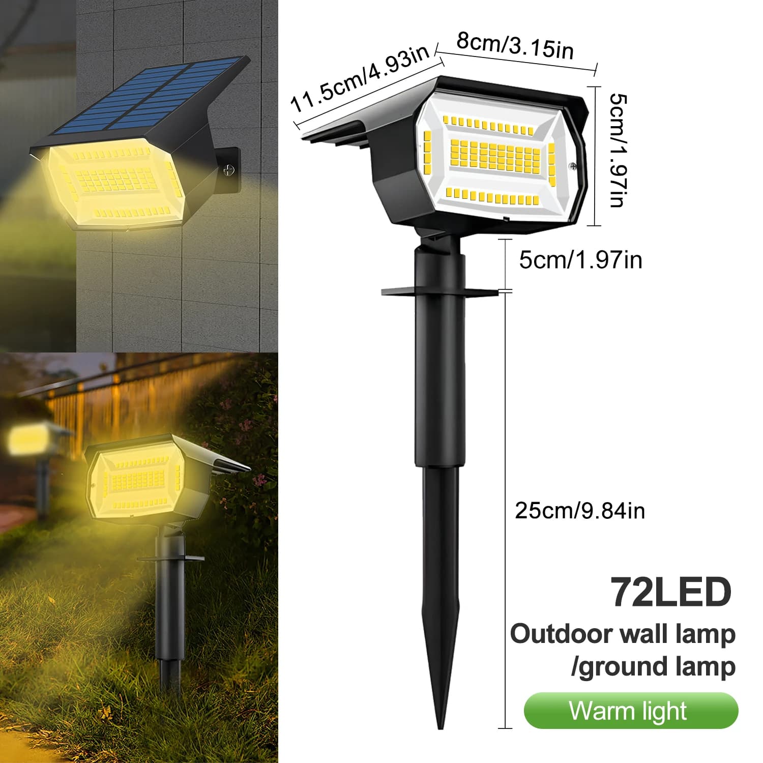 72LED Warm White / 1PC