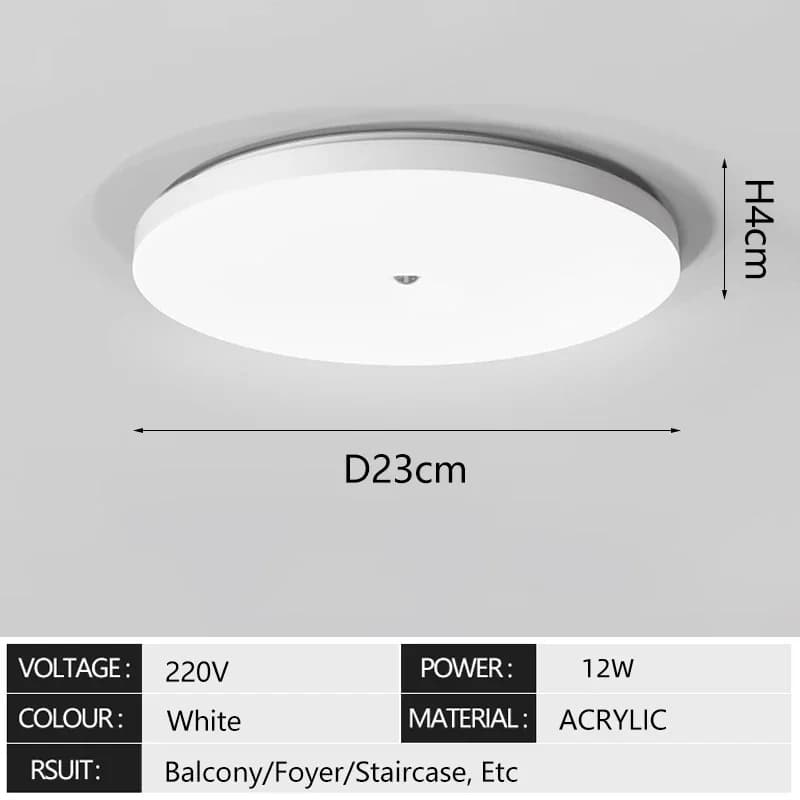23cm-12w-6000k
