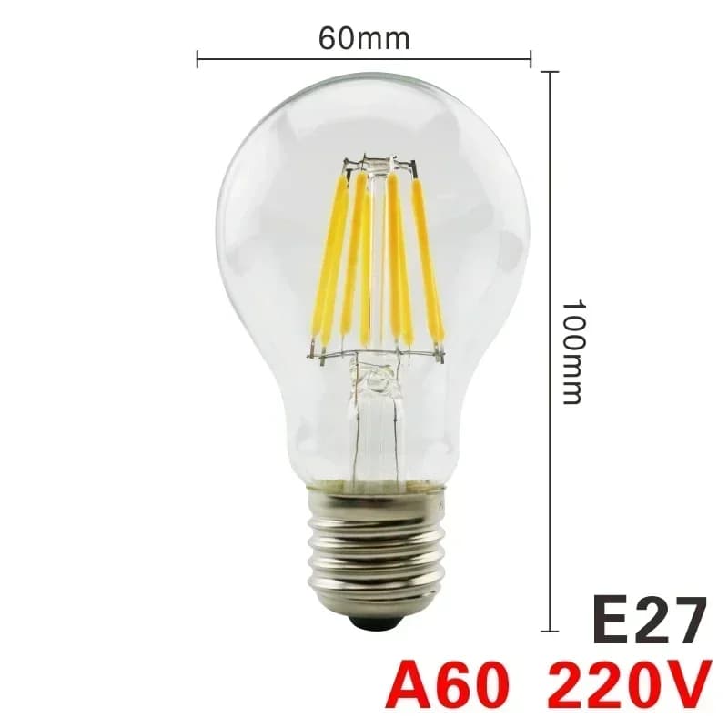 A60 E27 / Warm white / 8W 220V