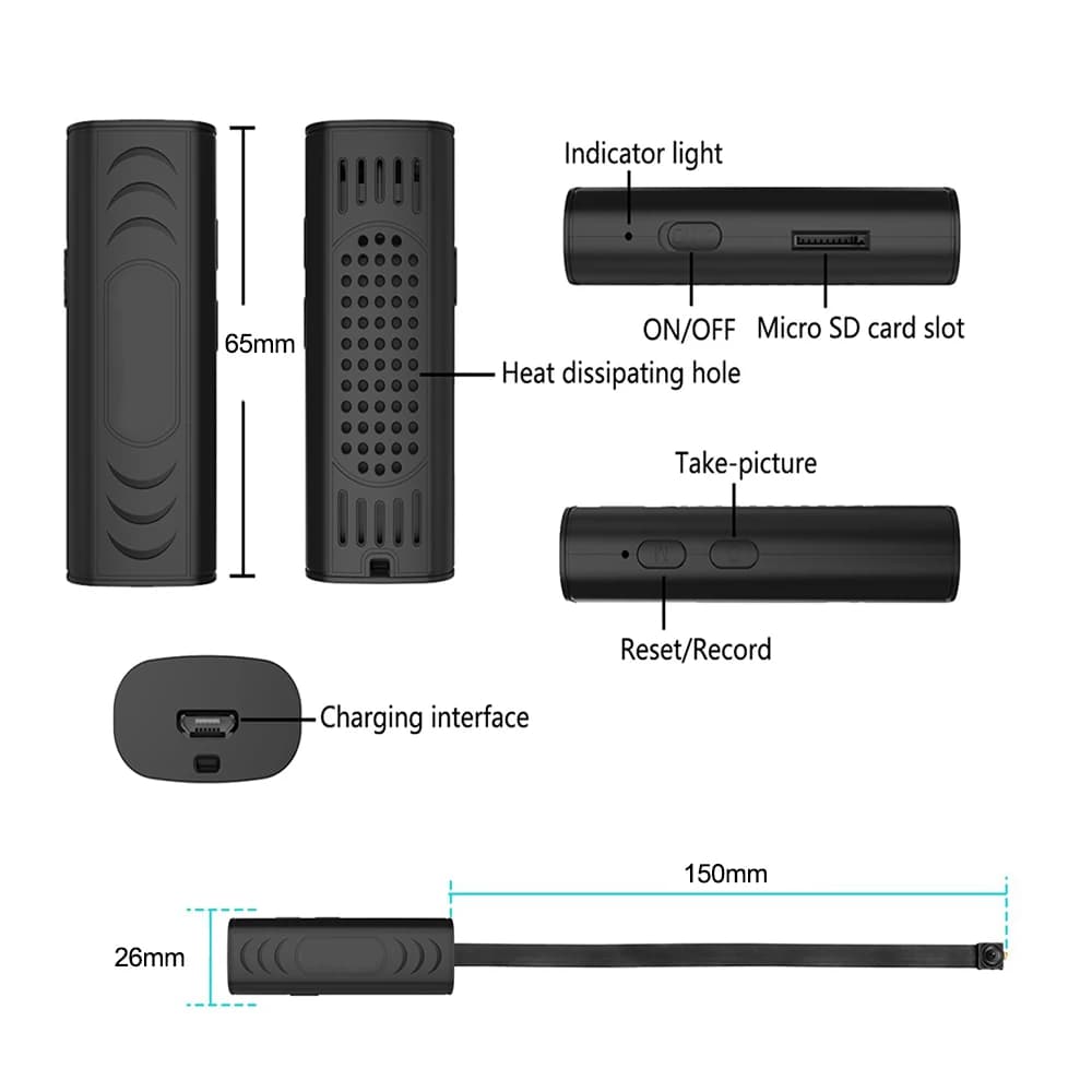 Mini Portable Remote WIFI Camera Small Compact Portable Surveillance Cam for Home Security