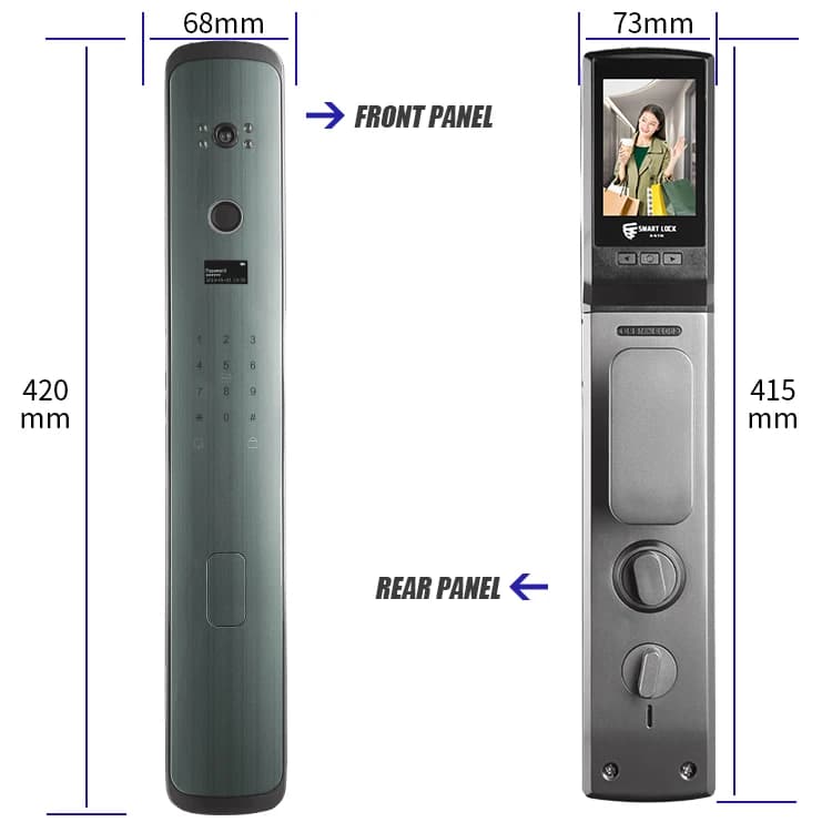 Smart Door Lock with Camera Smart Fingerprint Digital Password Electronic Automatic Wifi Locks Door Lock
