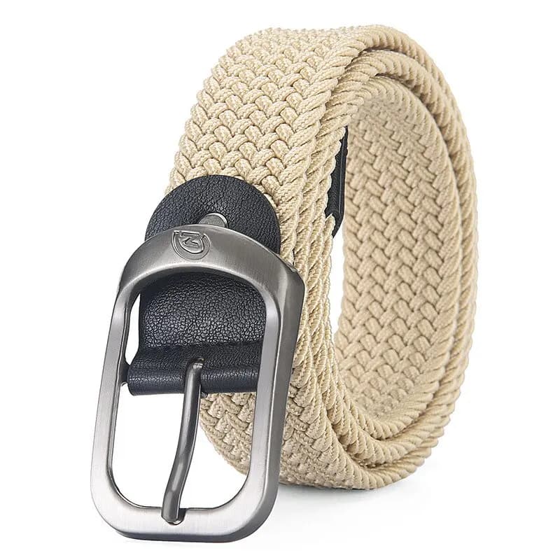 Silver buckle beige / 115cm