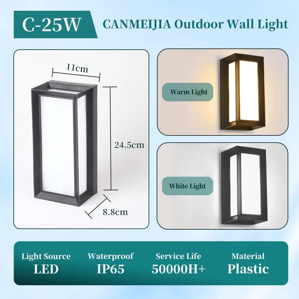 Type C Black 25W / Warm light