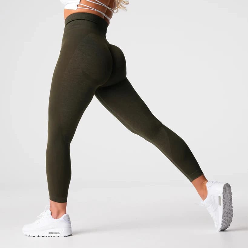 Olive leggings / XS