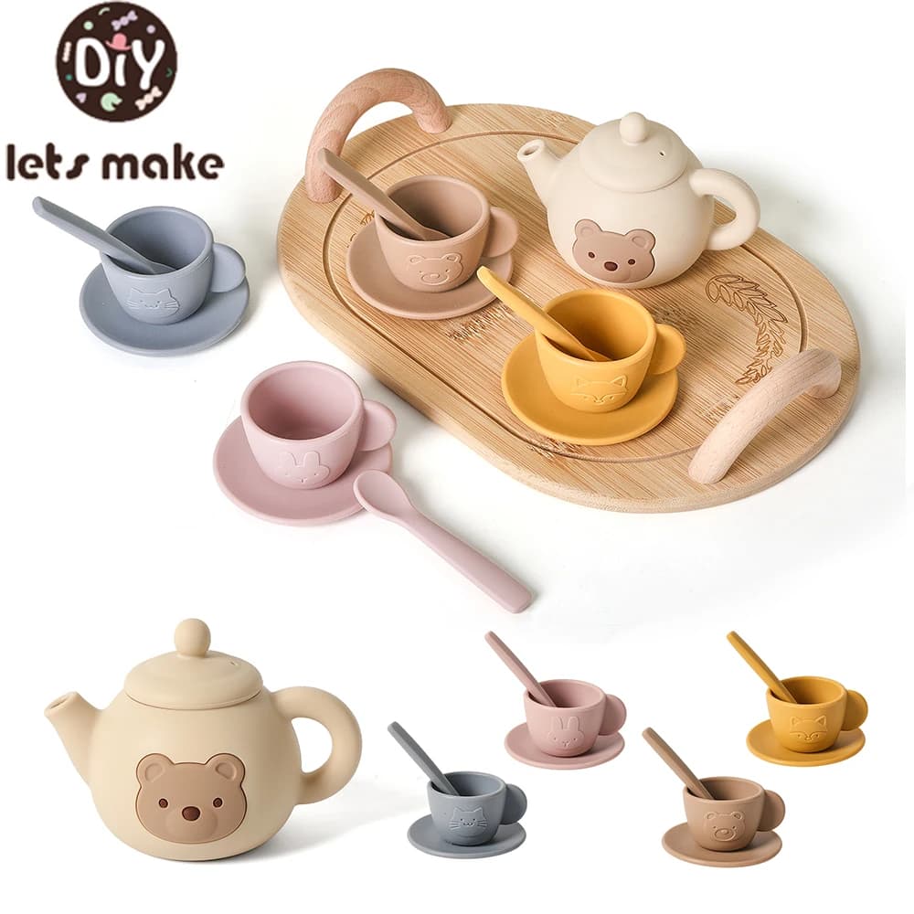 Wooden Tea Set Pretend Play Toy