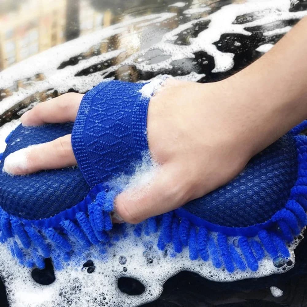 Car Wash Cleaning Brush Sponge Towel Set