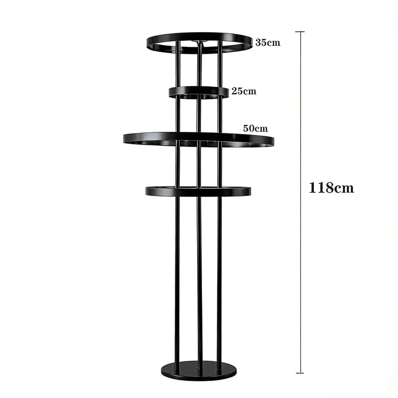 6 pcs 46 inches tall Gold-plated wedding flower stand, centerpiece for main table, for bridal showers and banquets deco