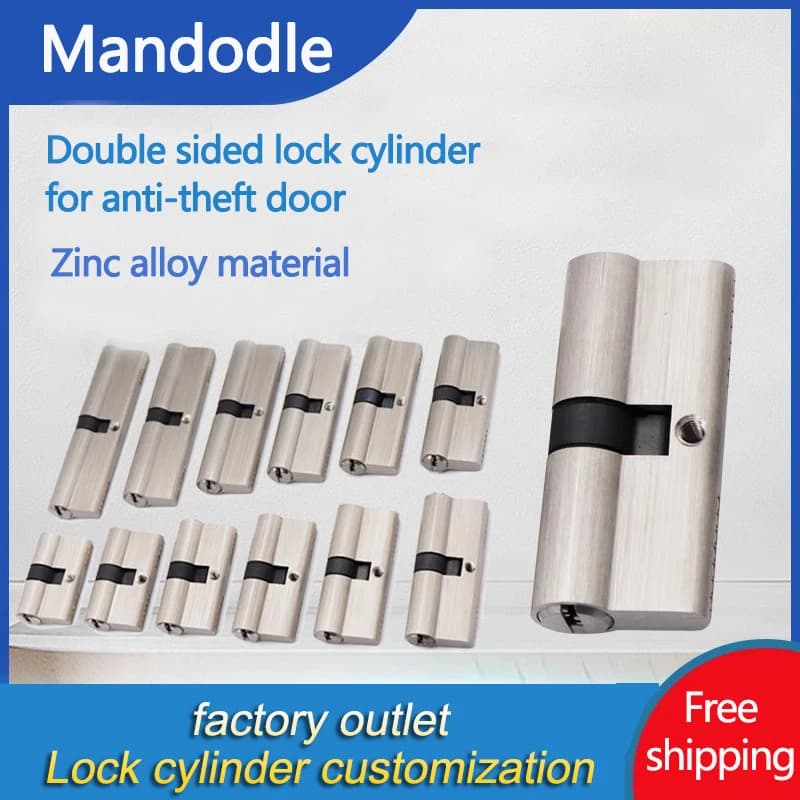 Safety Door Smart Lock Door Cylinder Locker Cylinder Door with Master Key Indoor Entrance Door Lock Me Key Customize