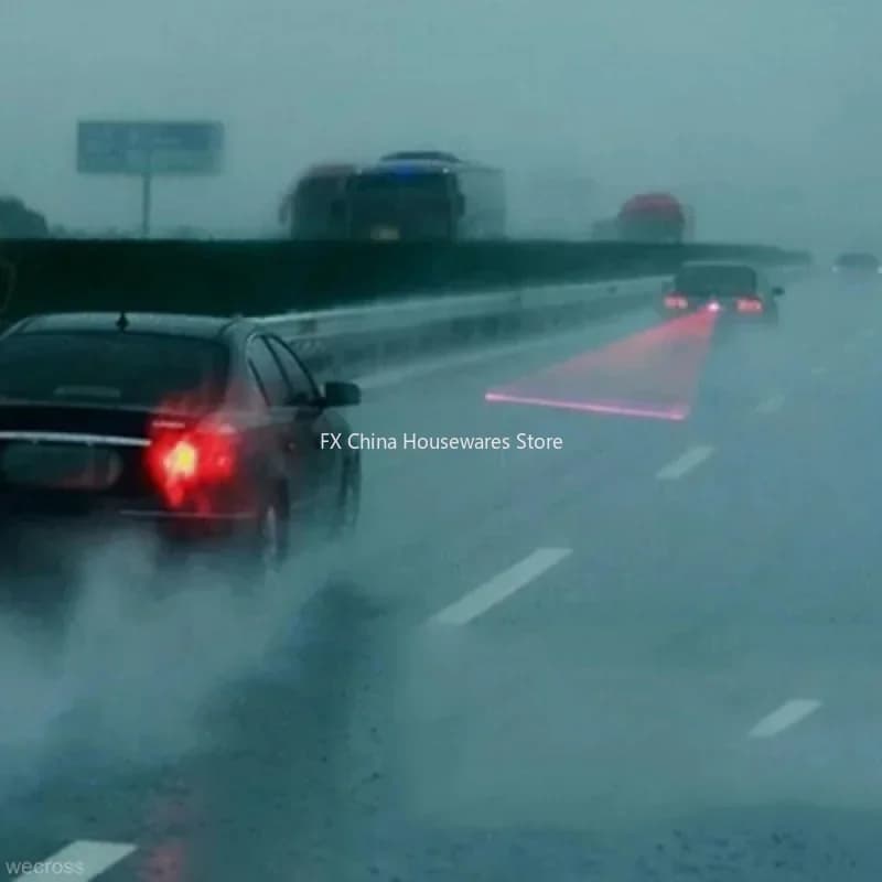 Car LED Laser Fog Light - Anti-Collision Rear Tail Warning Lamp - Enhanced Visibility for Night & Fog Driving