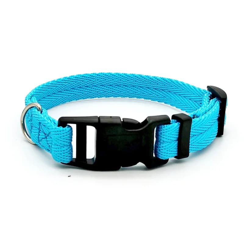 Blue dog collar / S (20-30cm)