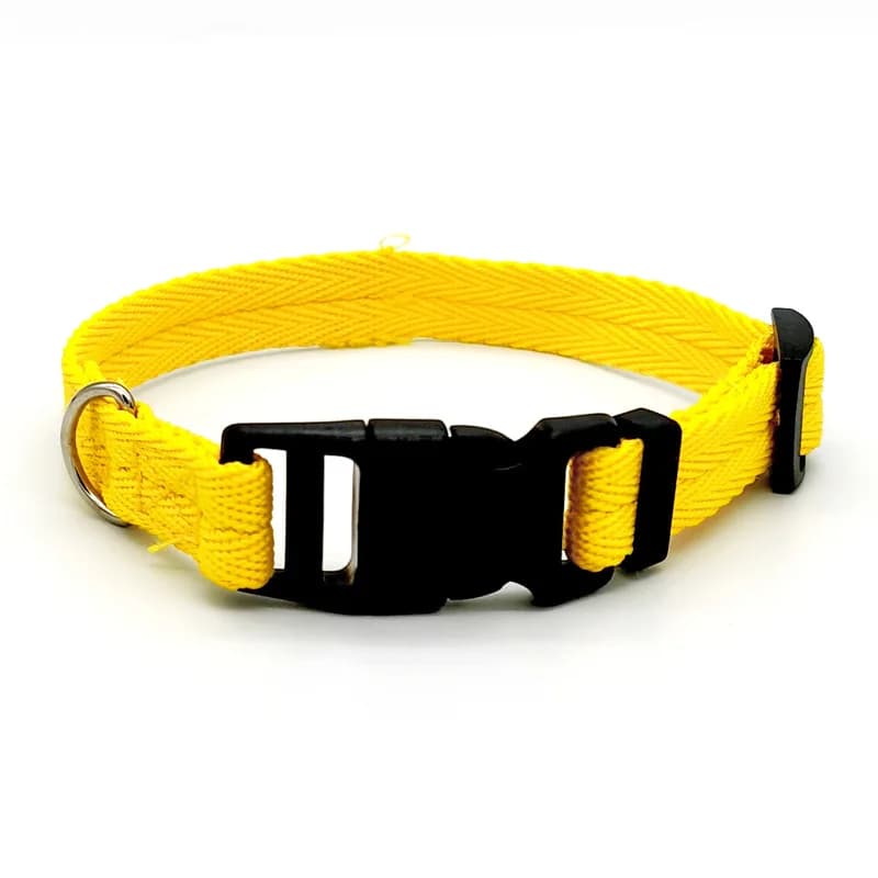 Yellow dog collar / S (20-30cm)