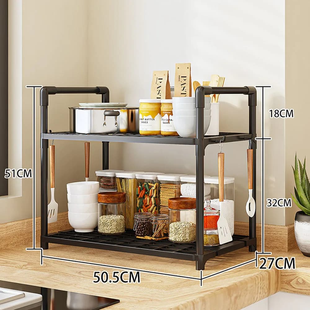 2-tier black