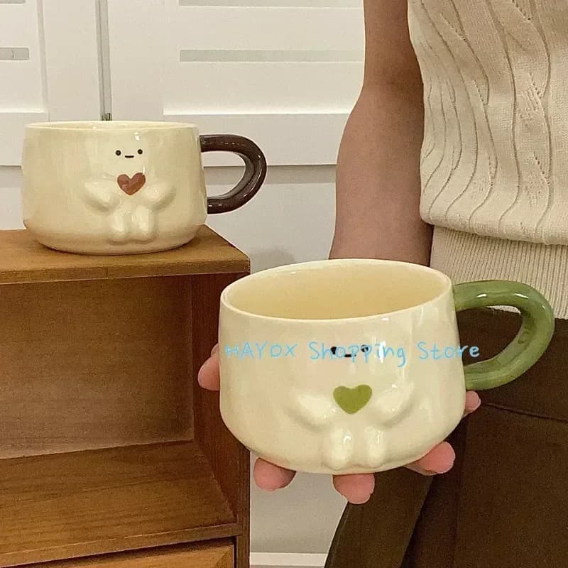 Ceramic Heat-Resistant Coffee Mug Couple Set
