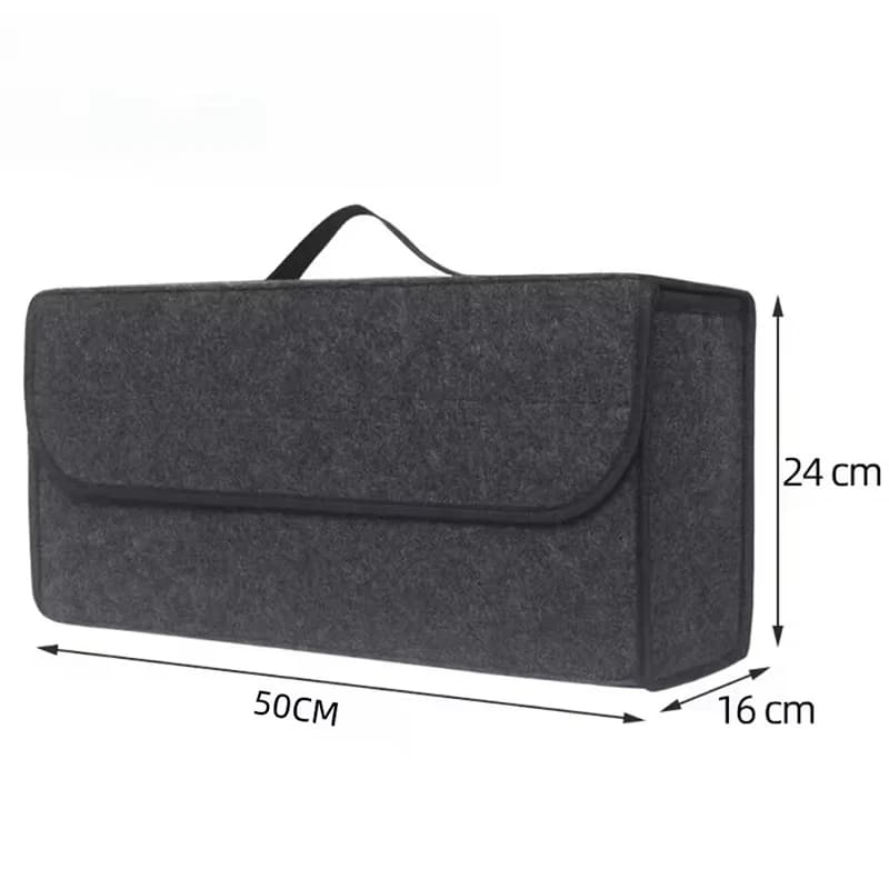 Car Trunk soft Organizer Felt Storage Box Accessories Large Anti Slip Compartment Boot Storage Organizer Tool Car Storage Bag