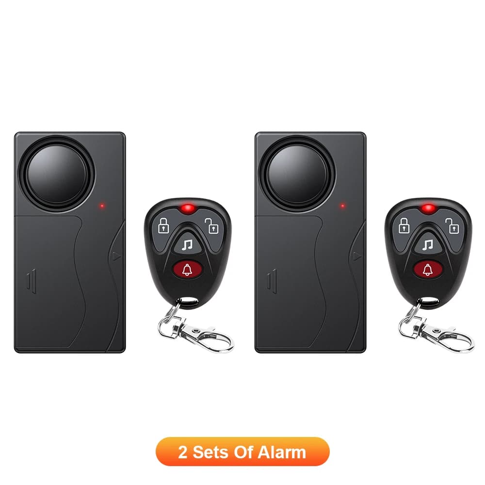 Wireless Vibration Alarm Door And Window Anti-Theft Alarm With Remote Control 110dB Motorcycle Bicycle Security Sensor System