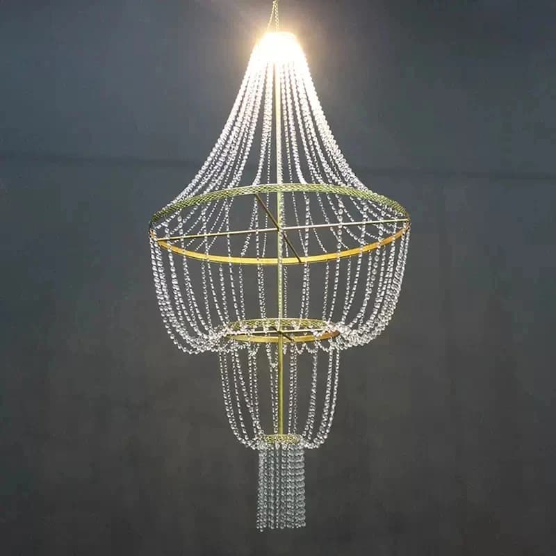 Wedding Hotel Banquet Decoration Crystal Pendant Home Decoration Large Crystal Pendant